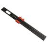 Woodworking Ruler Pocket Ruler Layout Tool Aluminum Alloy Ruler with Slide Stop