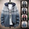 Moda erkek Ceket Sonbahar Ve Kış Rahat Kazak Ceketler Sıcak Örgü Kazak Kapşonlu Hoodie Mont