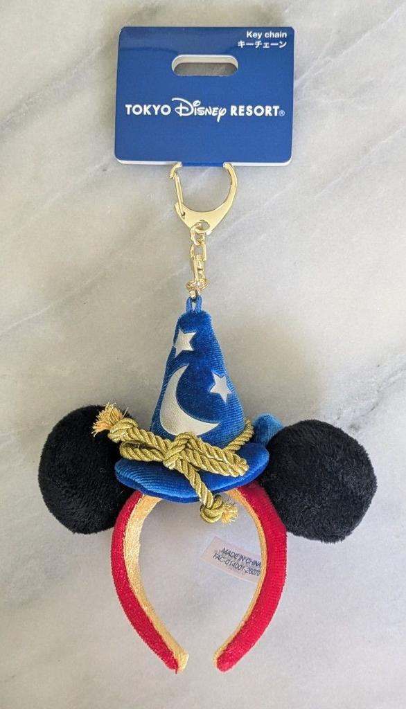 Tokyo Disney Resort Mickey Mouse Ears 2026 Headband Keychain Sorcerer Fantasia