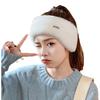 Plush Empty Top Ear Warmers for Women in Autumn and Winter Outdoor Running and Cycling Imitation Mink Plush Warm Earmuffs Headband Hat