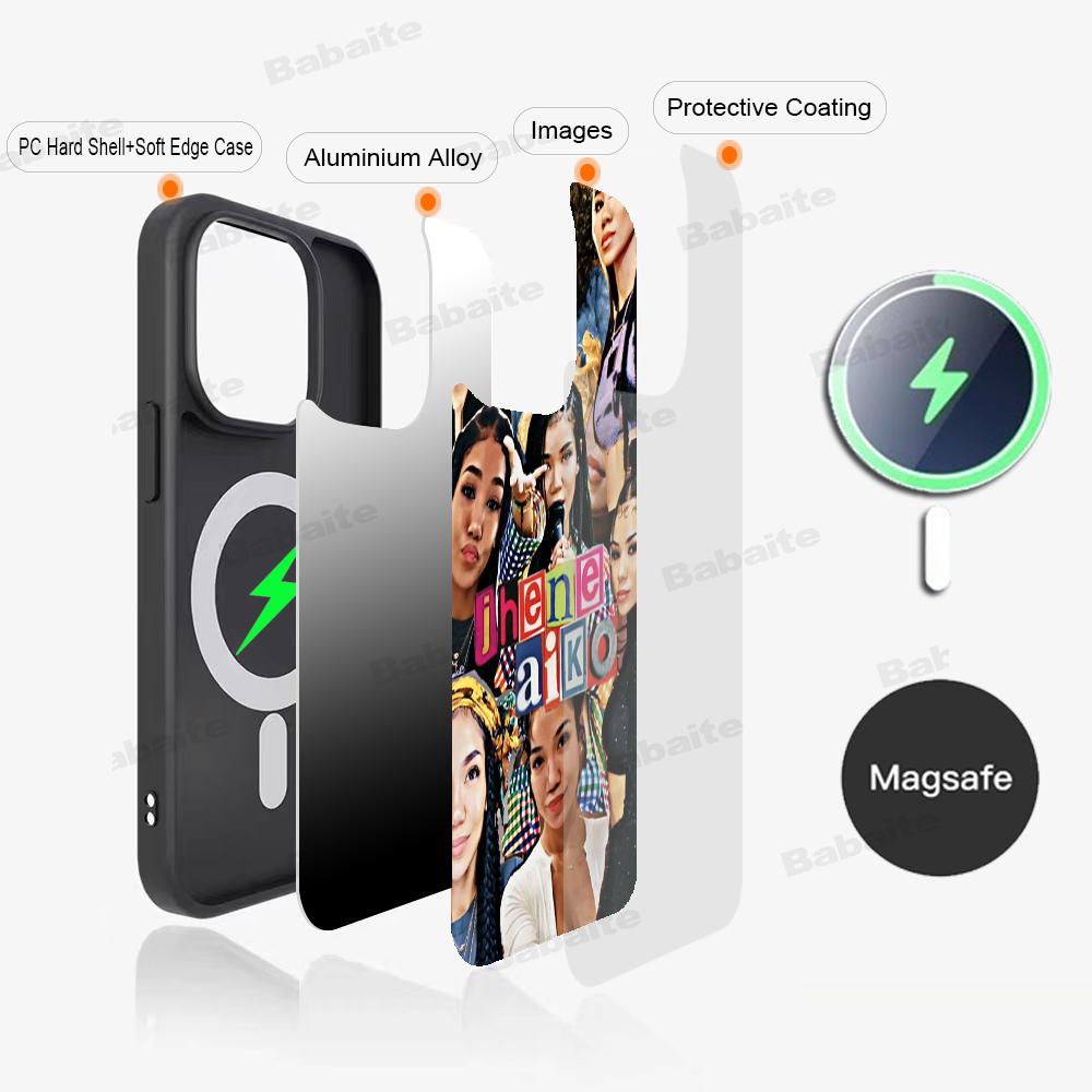

Singer J-Jhene-Aiko Phone Case Magnetic Case For IPhone 16 14 13 12 11 15 Pro Max Plus For Magsafe Wireless Charge Cover iPhone 14