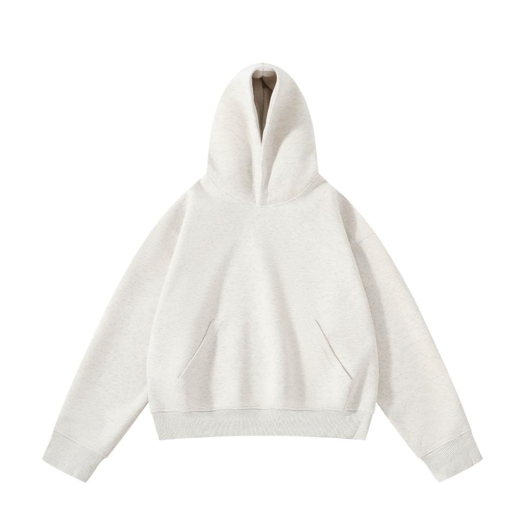 RUIIENRS x ROPUCHA Jaro Podzim Zkrácená Mikina Boxy Střih Čistý Styl Unisex FW228