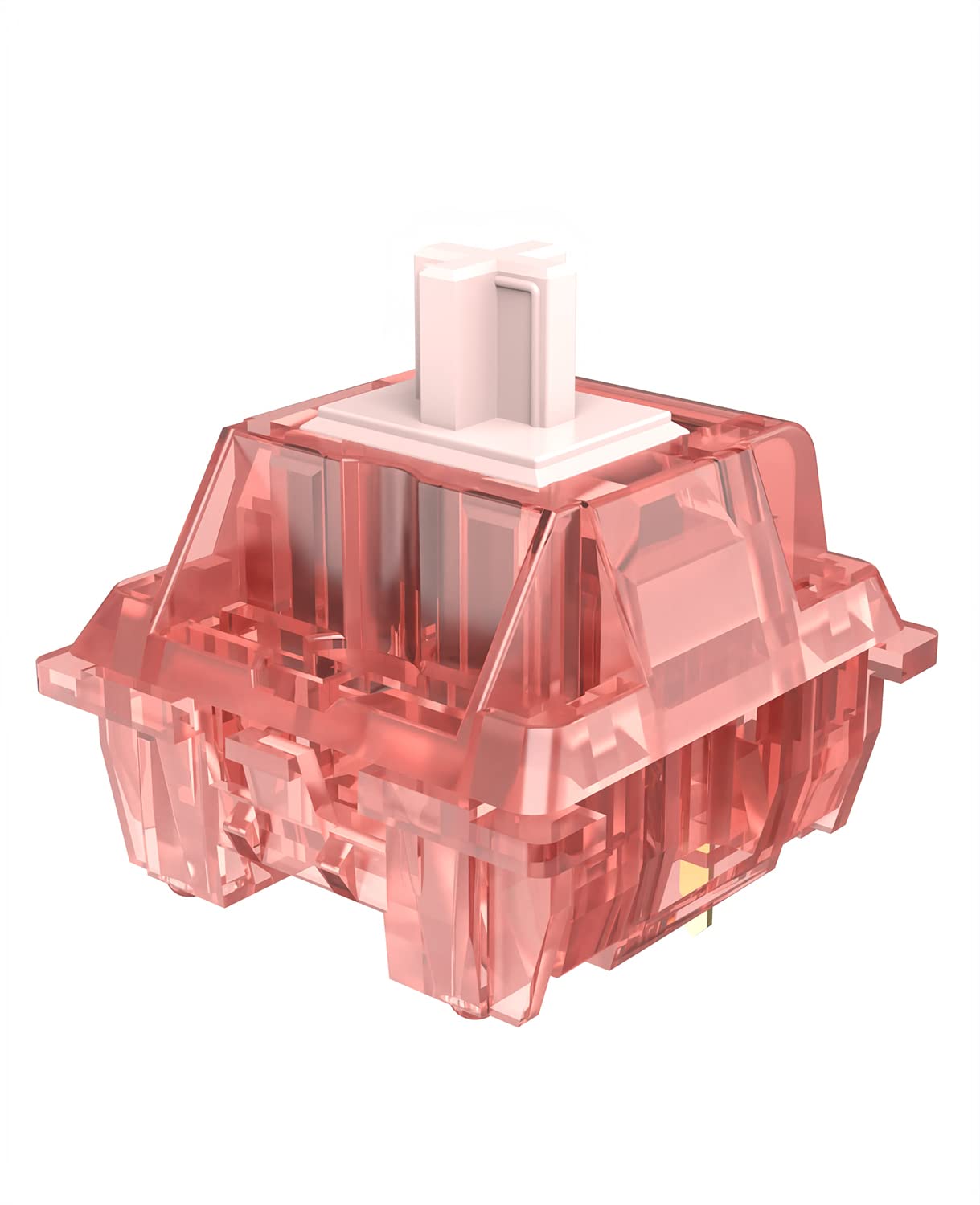 

AJAZZ Fruit Axis Mechanical 3 Needles 40 gf Linear Axis Transparent Durable 80M MX Hot Swap Mechanical Keyboard Replacement PCS Switch, Set, Cover, персиковий