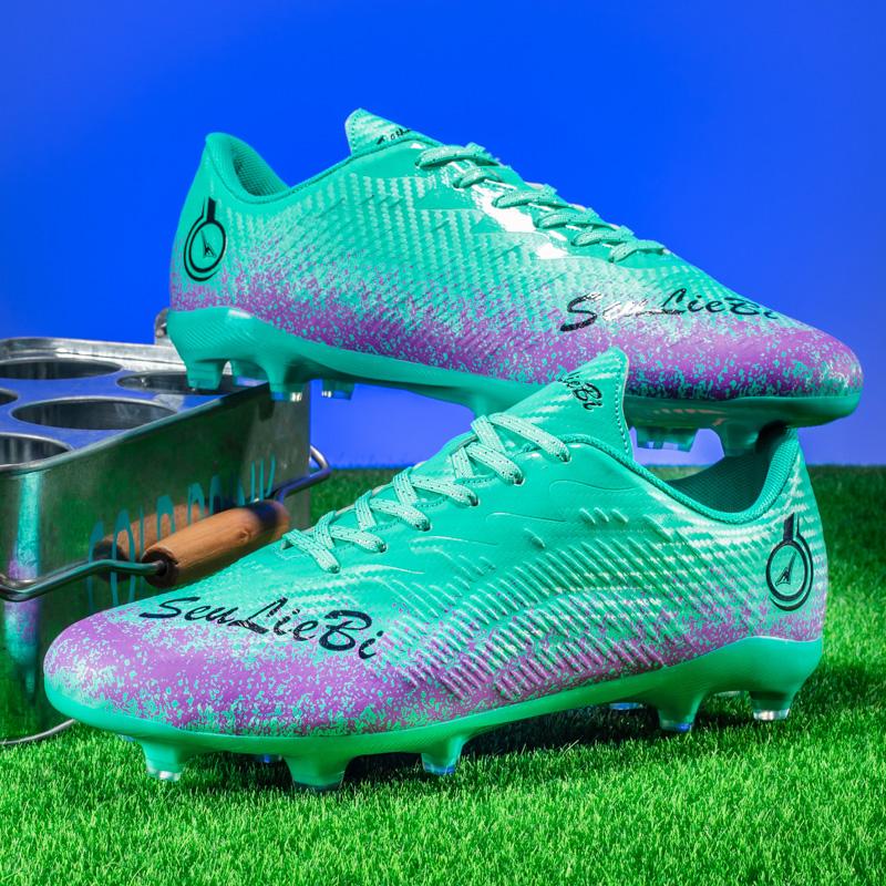 Original Professionelle Herren Fußballplatzstollen Hallen Gesellschaftstraining Futsal Fußballschuhe Rutschfest Kinder Nockenfußballschuhe