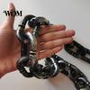 Pomeranian Leash Giant Chain Dog Leash, Lightweight Plastic Pet Looks Like Comfortable Iron Chain, Stylish Big for Small Dogs Photo Props Heavy-duty