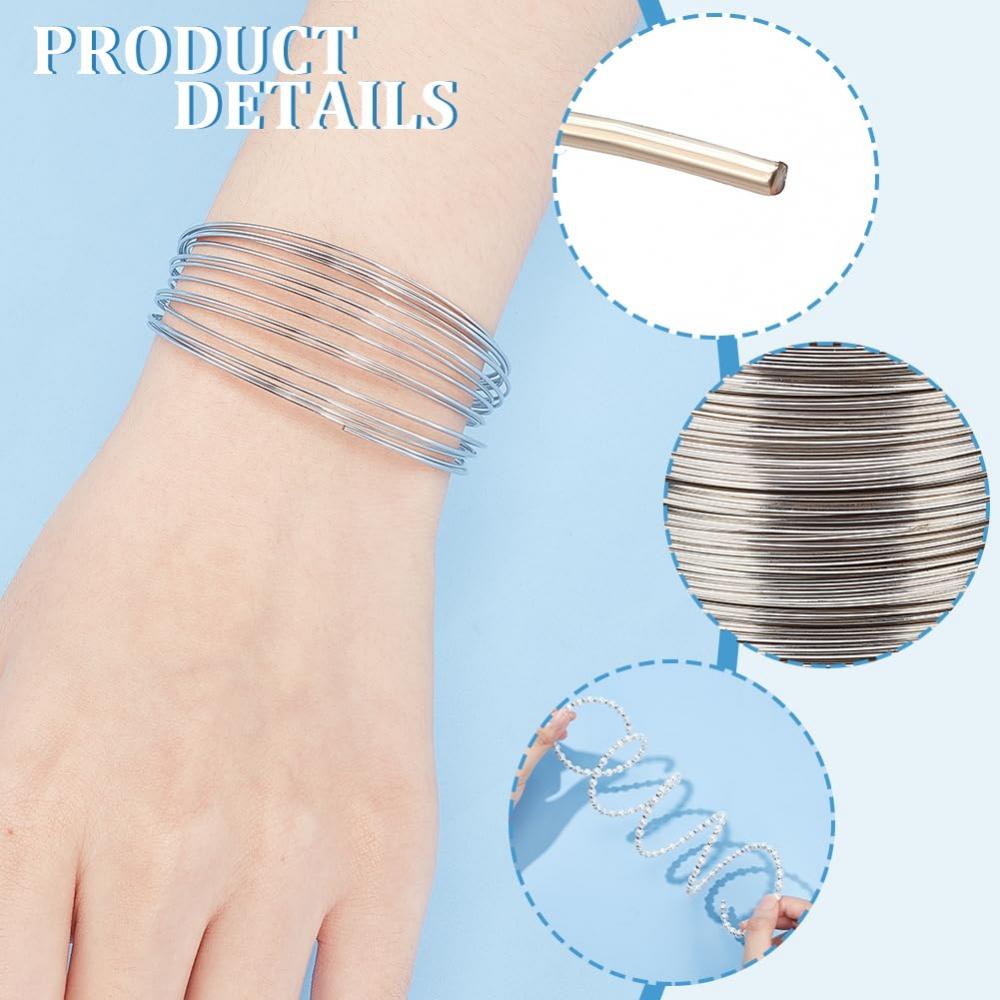 High-Quality Memory Wire for Jewelry Making Supplies, DIY Craft Bracelets, Bangle & Doll Creation Projects.