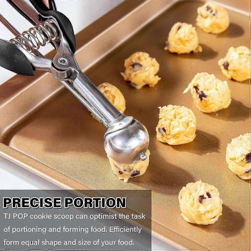 Extra Small Cookie Scoop 1 Tsp, Professional Stainless Steel Mini Ice Cream Scoop 25 Mm, M