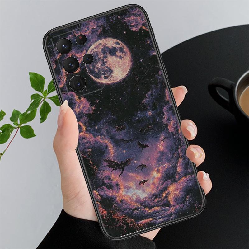 Clound Moon Star Night Phone Case For Samsung A55 A16 A56 A36 A35 A15 A53 A54 A33 A34 A25 A05S A52 A52S A14 A24 A26 A71