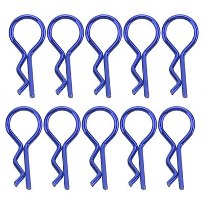 Remote Control Car RShape Shell Buckle Body Clip Pin for 1 5 1 6 1 8 1 10 RC Car(Blue )