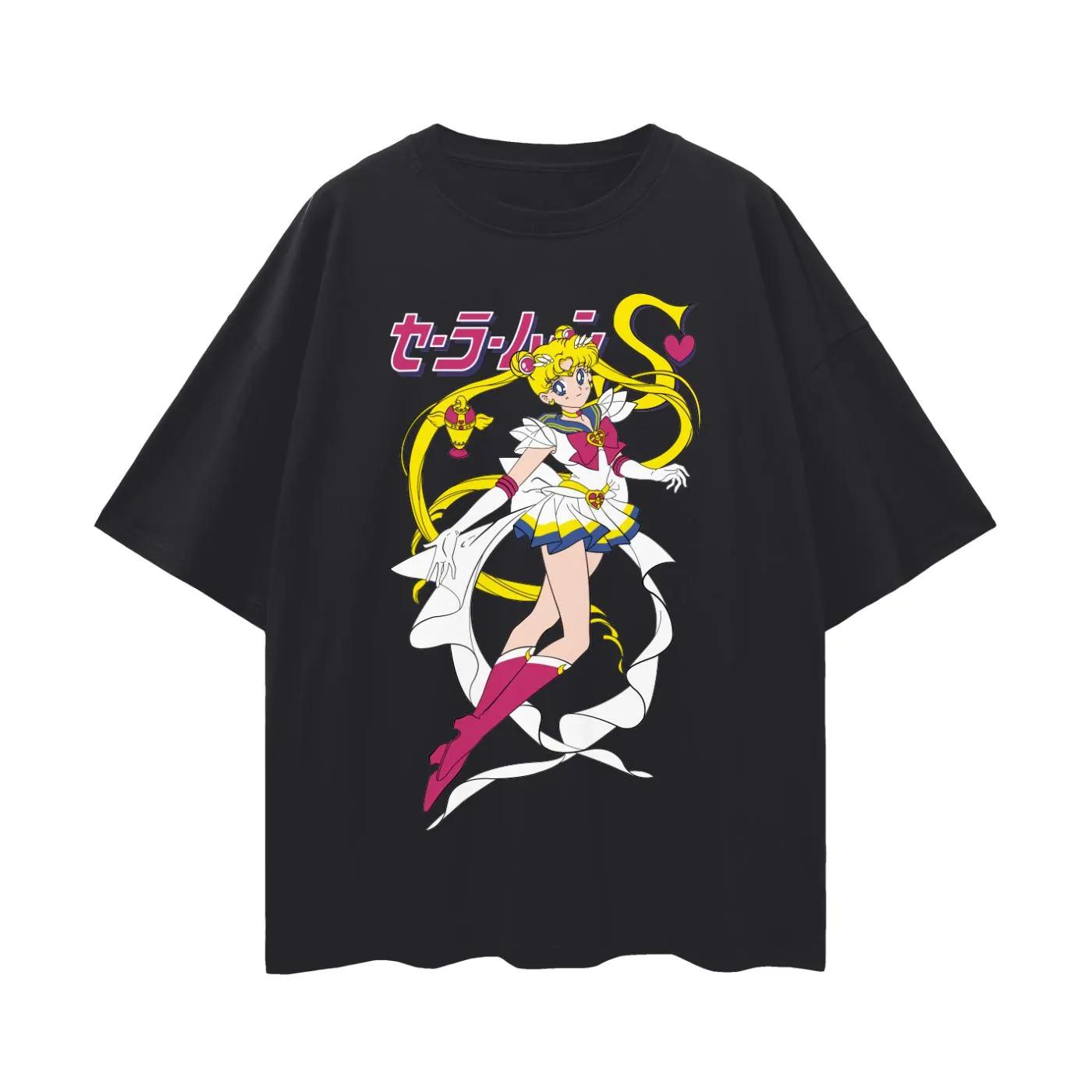 

2026 New Cotton Summer Tshirt Unisex Moonlight Guardian Oversized TShirt Relaxing and Comfortable XL
