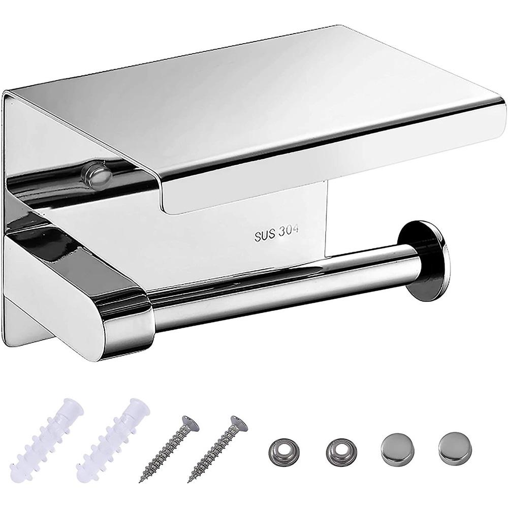Toilet Roll Holder Sus304 Stainless Steel Polished Toilet Paper Holder