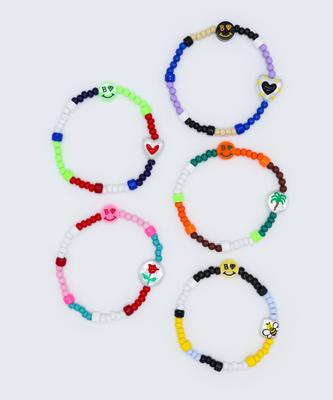 Bonbeau Unique Color Play Smile Beads Bracelet