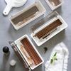Plastic Chopstick Box With Drain Tray Cutlery Storage Box  Kitchen Organization