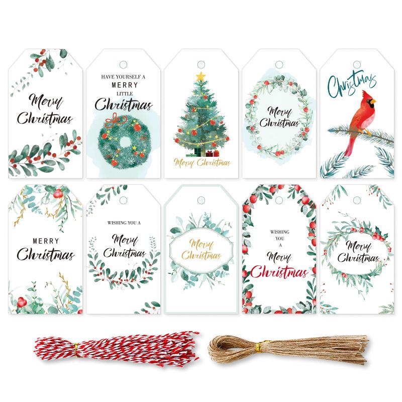 Tie Dye Green Leaf Christmas Tag Christmas Blessing Card Christmas Card Tie Dye Green Leaf Hang Cartoon Tag Christmas Pendant