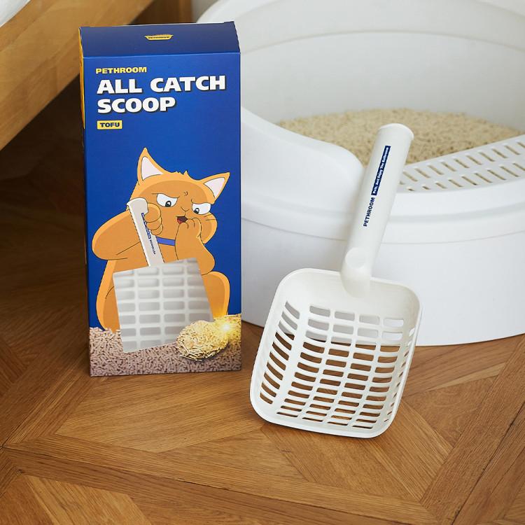 All Catch Scoop (for Tofu Sand, Wood Pellets) Cat Toilet Waste Disposal Sand Shovel