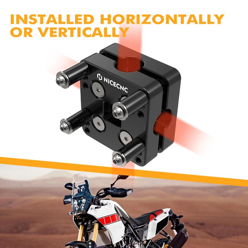 For Yamaha Tenere 700 Navigator Holder 12mm GPS Mount AMPS Bracket for BMW R1200GS R1250GS R1200GSA R1250GSA Adventure 14-22