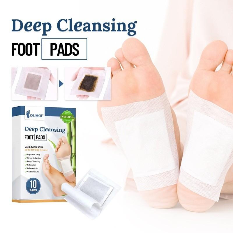 Ouhoe Deep Cleansing Foot Pads Relaxing Foot Care For Stress Relief And Detoxification 10 Pieces