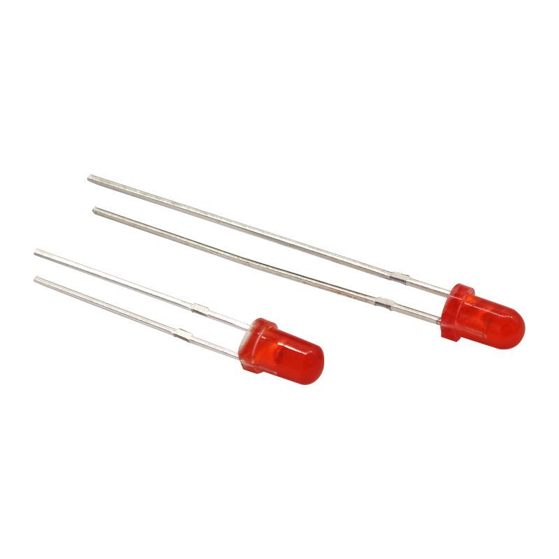 3mm & 5mm Multicolor LED Diode Pack: Red, Green, Yellow, Blue, White - Straight Plug Lamp Beads Components.