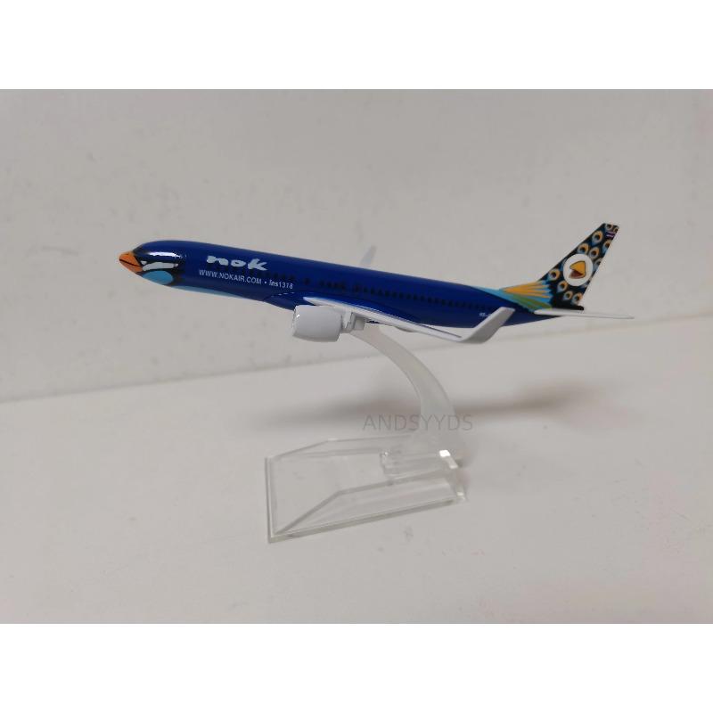 

16CM Diecast Metal Thailand NOK Airways B737 Aircraft Model Airplane Plane Model Collection Display for Christmas Gift синій