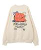 WEGO Ben Davis Plump Logo Pullover Size Gift Men's Custom-Made Sweatshirt, Off-White, M, Unisex, Streetwear, Casual, Oversized, Fall/Winter Wear,