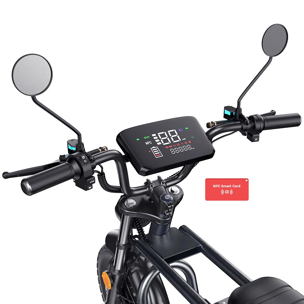 ISCOOTER DX5 1500W Výkonný motor Pohodlná elektrická koloběžka pro dospělé 15palcové pneumatiky 48V15.6Ah Baterie Městská dojížděcí e-koloběžka