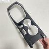 Central Control Gear Shift Water Cup Panel Cover Trim For Peugeot 208 / 2008 2020 - 2025 ABS Carbon Fiber Accessories Interior