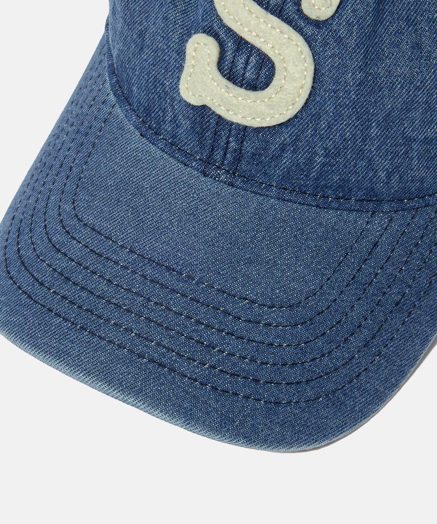 ESPIONAGE Esp Letter Washed Denim Cap Letter S