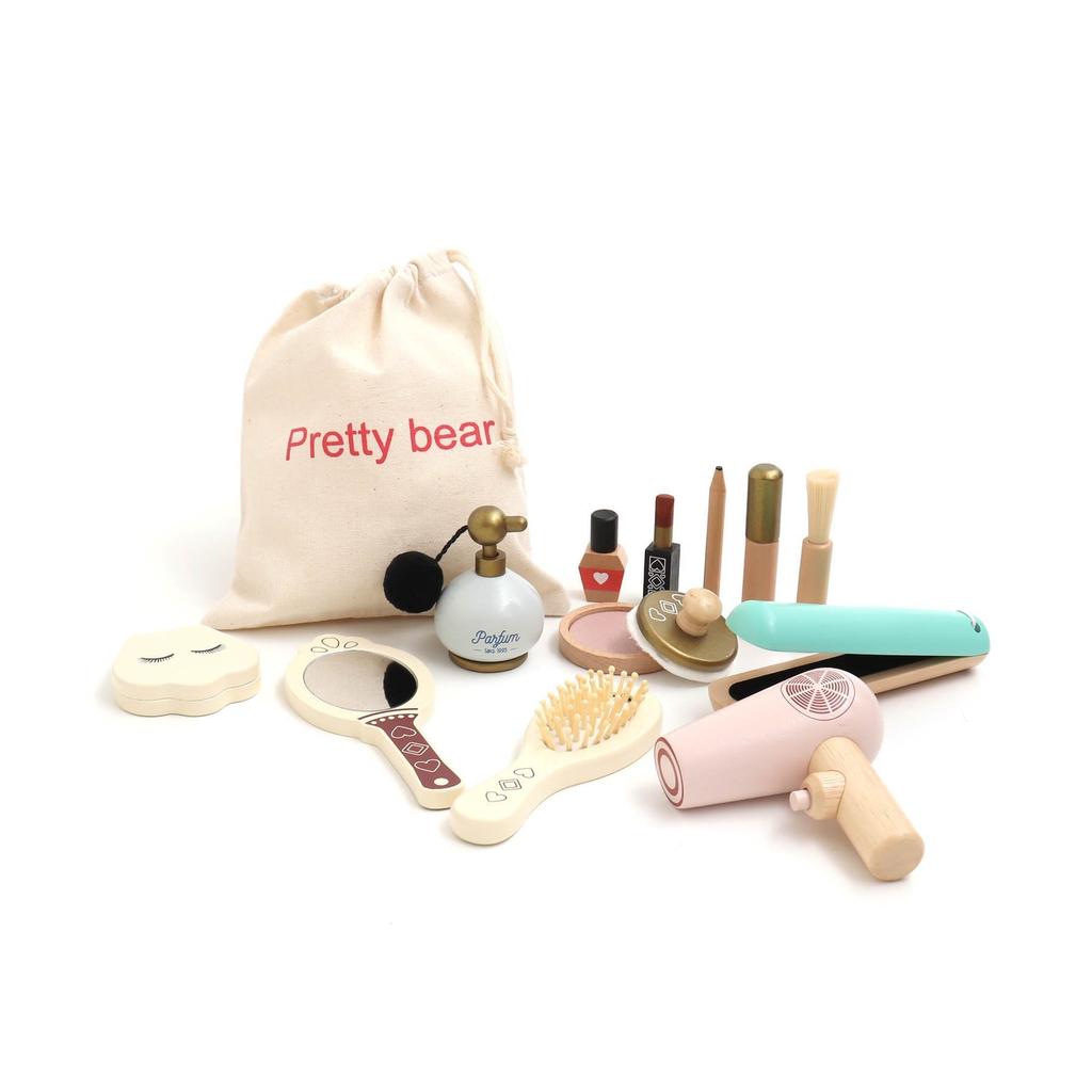 [F.O.TOYBOX] Wooden Cosmetic Toy Set 6941362