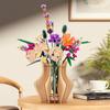 3D Holzpuzzle Blumenvase Blumenvase Bauset Nahtlose Passform DIY Holzbastelarbeiten Hobbyset Für Café Schlafzimmer Dekoration
