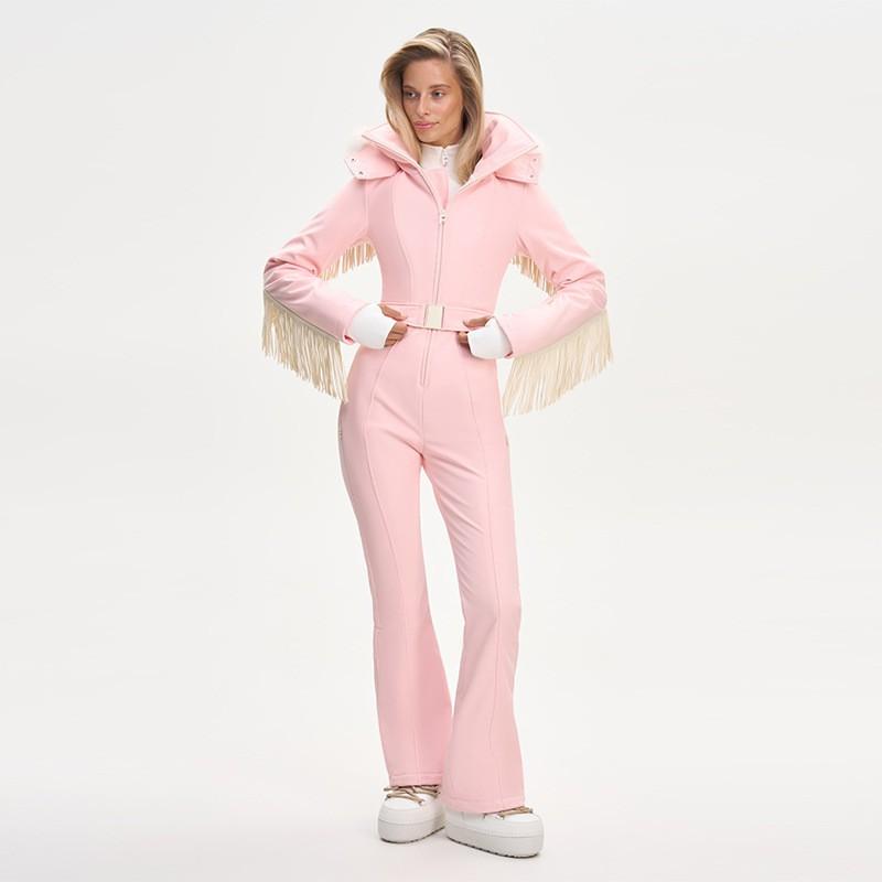 Damen Winter Kapuzen Skibaumwollmantel Quasten Gürtel Warm Lässig Mode