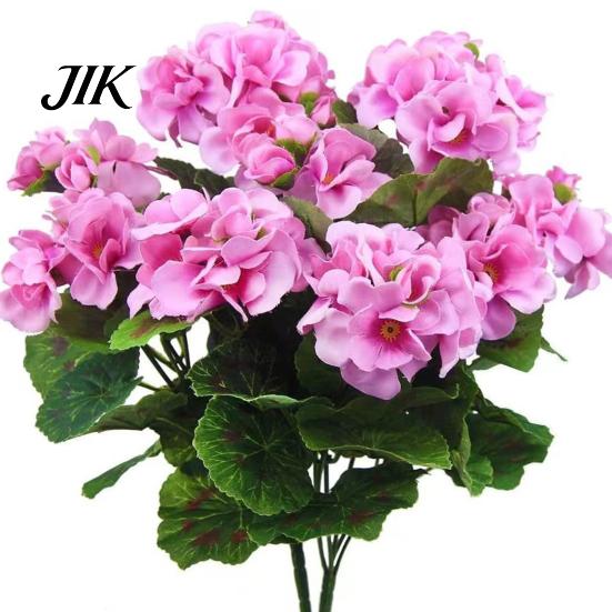 Silk Flower Arrangements Imitation Begonia Flowers All-Weather UV Resistant DIY Lifelike Artificial Plants Wedding Bouquet Realistic Look Decorations