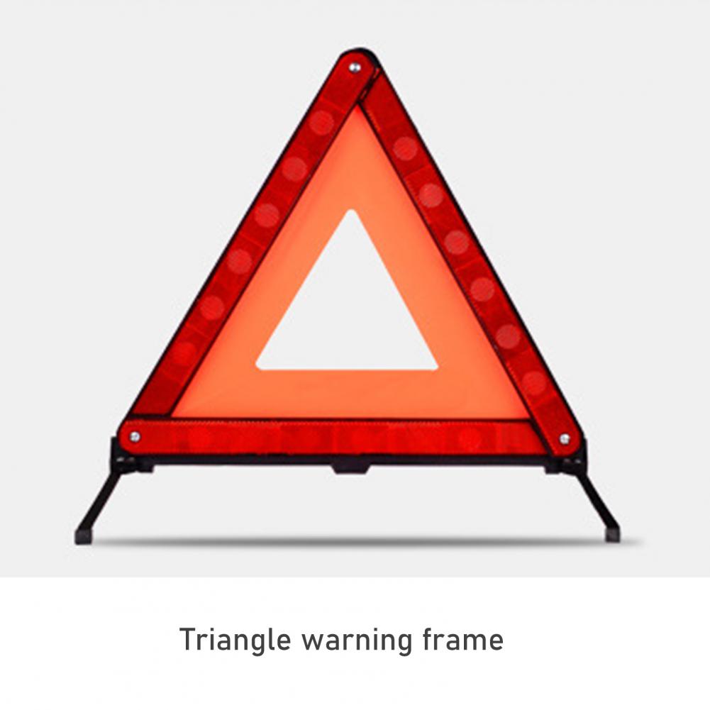 Car Parking Emergency Breakdown Warning Triangle Red Reflective Safety Hazard Car Tripod Folded Stop Sign Reflector Reflectante красный