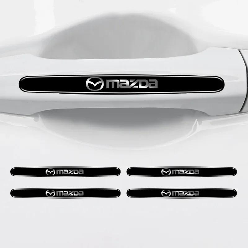 2025 Hot 8PCS Car Door Handle Decoration Stickers Wiper Decal Auto Accessories for Mazda 3 Bj Bn 323 Axela Atenza CX-3 CX-4 CX5
