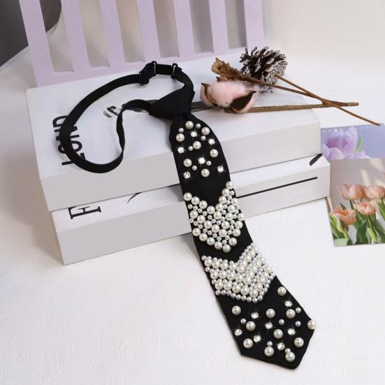 Herrslips Justerbar Förknuten Svart Slips Skoluniformer Cosplay Bröllop Festligheter Formella Vardagliga Händelser Slipsaccessoarer