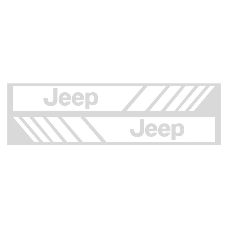 CYHHKS1 Car PVC Stripe Racing Strips Rear View Mirror Stickers Badge For Jeep Gladiator Grand Cherokee Accessory Renegade Wrangler JL JK