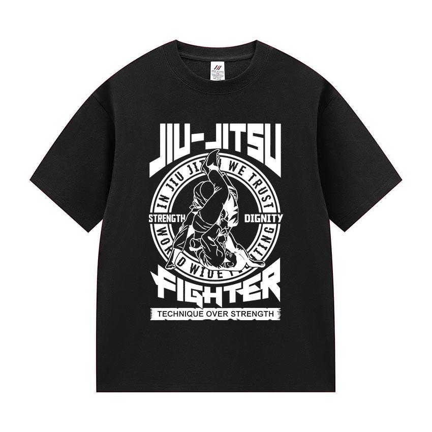 Jew-Jitsu Jewish Judo Karate Funny Meme Print T Shirt Men's Clothing Vintage Oversized T Shirts Fashion High Quality Cotton Tees