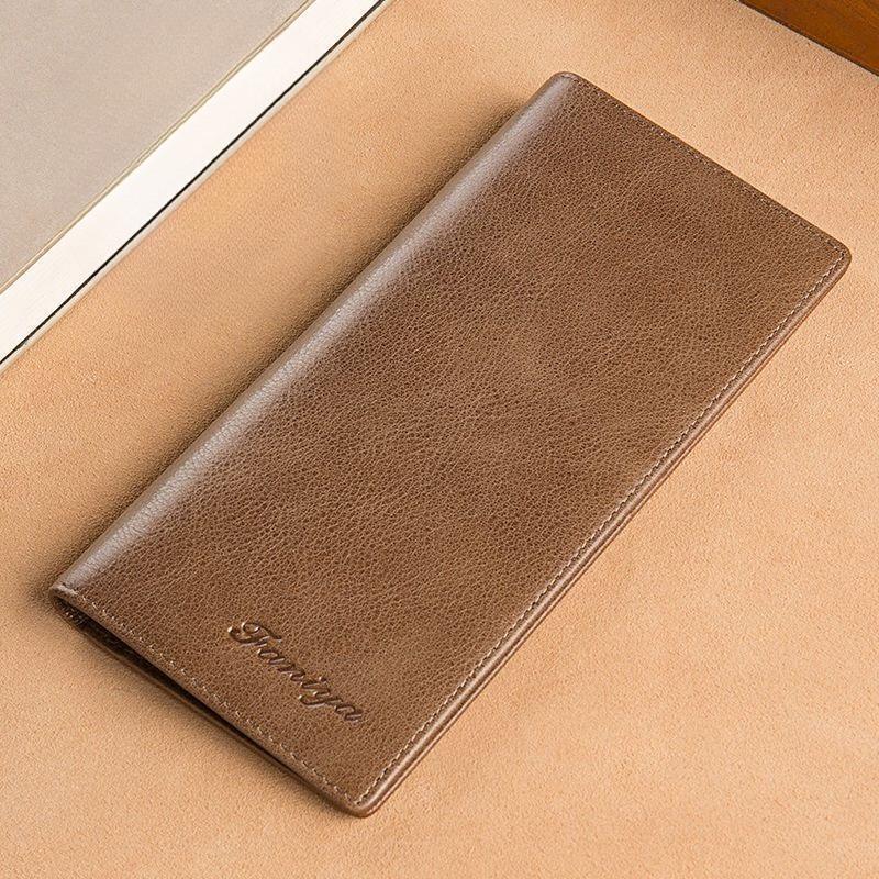 Men’s Long Wallet PU Leather Bifold Clutch Wallet Large Capacity Card Holder Cash Organizer Slim Purse Business Wallet for Men