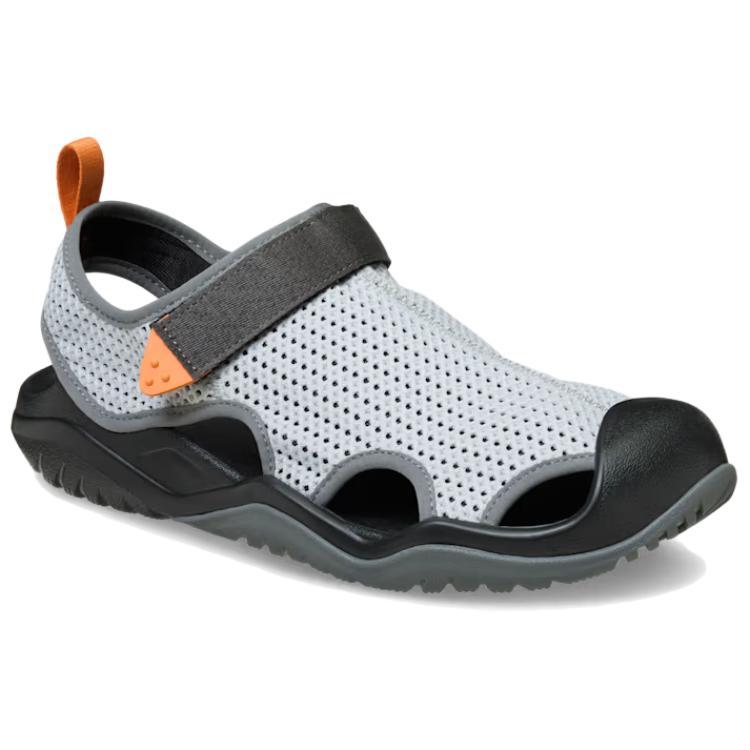 Crocs Swiftwater Mesh Deck Mirage Sandály Phantom Grey Pánské 211095-1NM