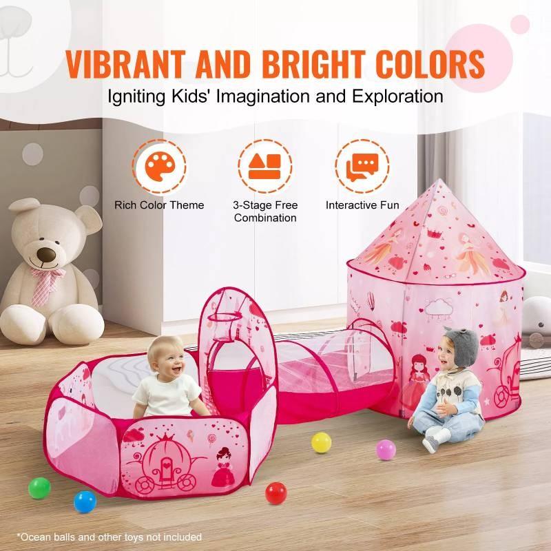 Capsule Space Sea World Princess Castle Kids Play Tent Tunnel Set Gifts Case