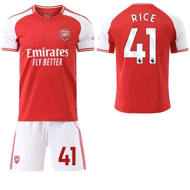 

2526 No. 7 Saca 8 Oldgao Jersey 41 Rice Arsenal Home 14 Yorcres Football Set #3XL