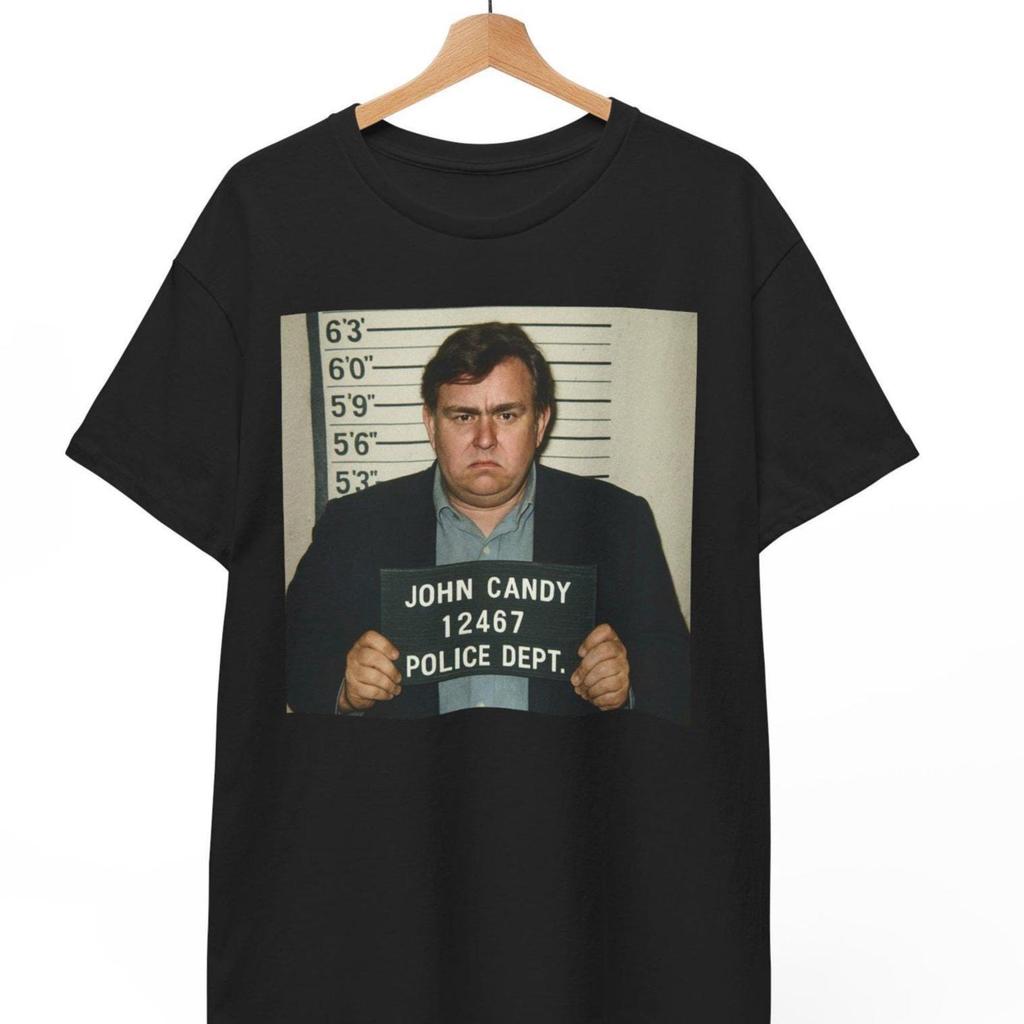 John Candy Mugshot T-Shirt: Retro Comedy Movie Fan Tee