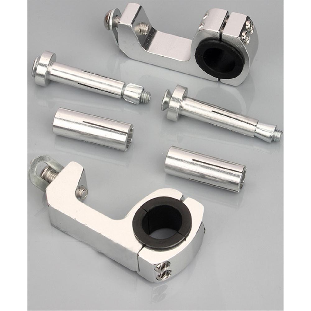 Universal Motorcycle Handguard Bracket Mounting Securing Clip 22 / 28Mm Handle Retrofit Bracket Hand Guard Parts