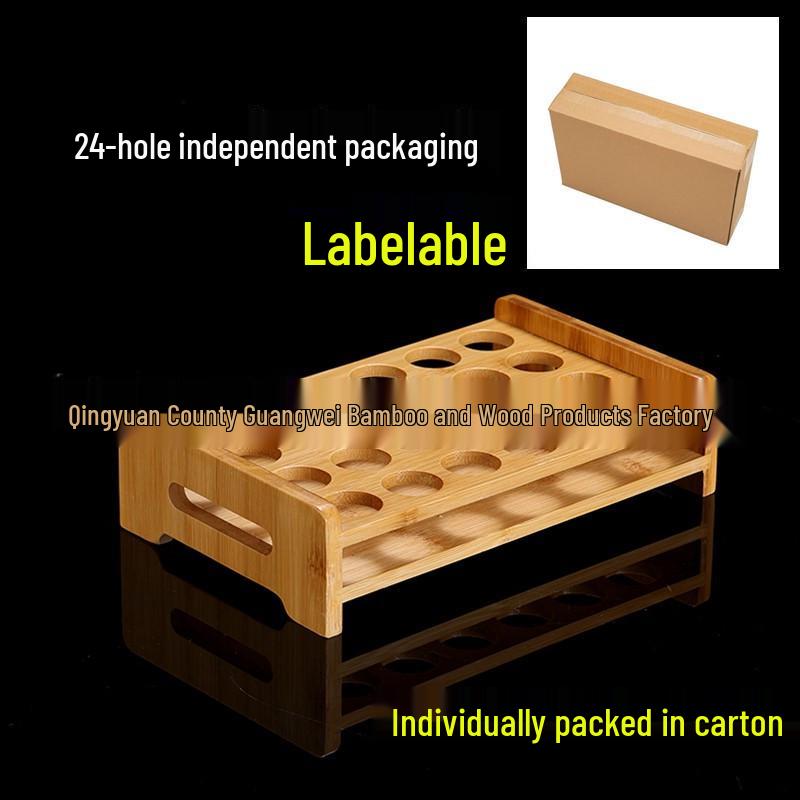 Bamboo Wine Rack & Glass Holder - Solid Wood Decanter & Cup Storage Tray