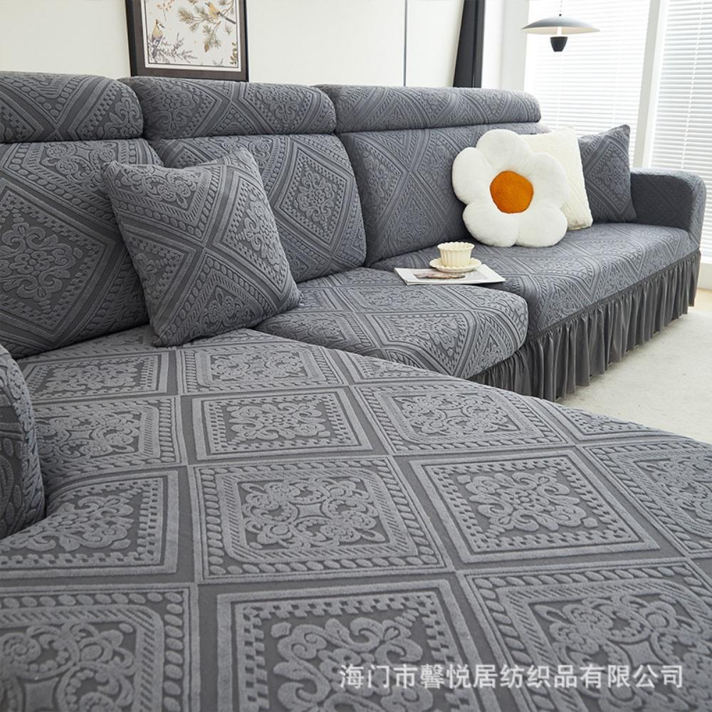 

Universal Sofa Slipcover Winter Thick Stretchable Lazy One Piece Full Cover Simple Home Sofa Protector right single 70-90cm