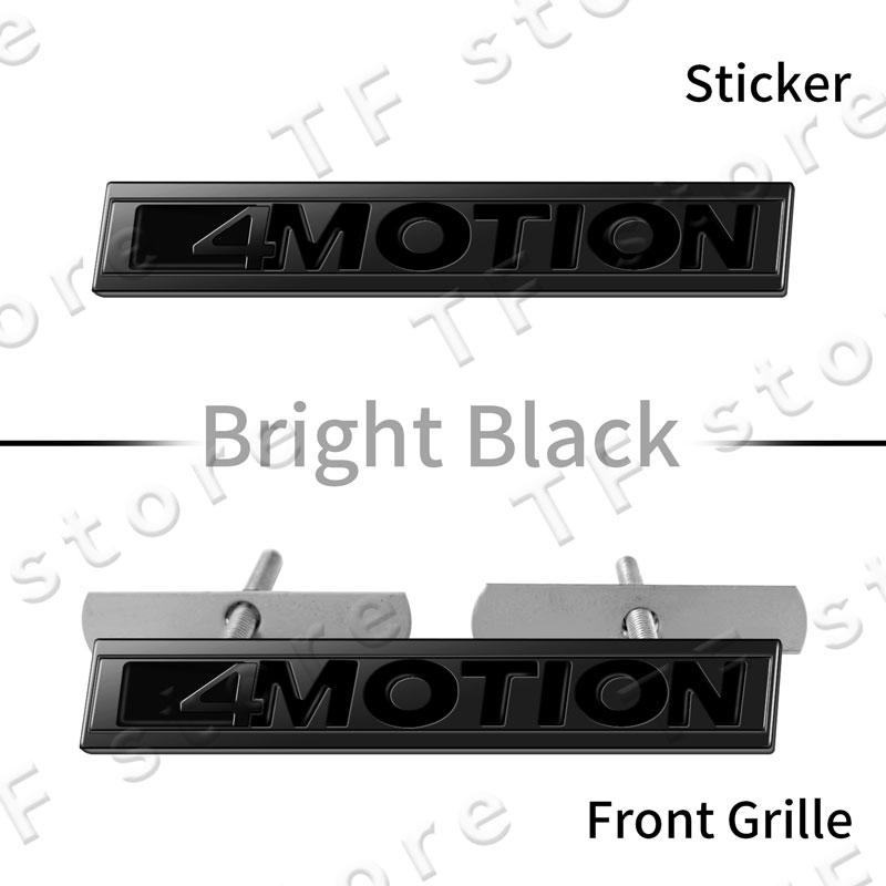 4Motion Emblem Logo Car Front Grille Badge Rear Trunk Sticker For Volkswagen Golf Passat Jetta Tiguan Accessories