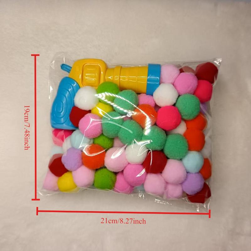 Divertente Set Lancia-Bambole Peluche Interattive Fai-da-te per Gatti/Cani, Kit Pistola Giocattolo per Addestramento Indoor, Lancia Palle di Pelo Silenzioso ad Alta Elasticità