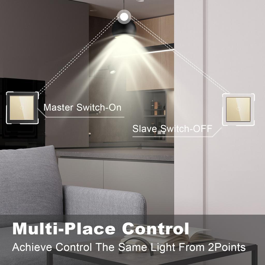 BSEED 1/2/3Gang Touch Switches 1/2/3Way Function Base Sensor Glass Panel EU Wall Sockets USB Type-c Plug DIY Free Combination