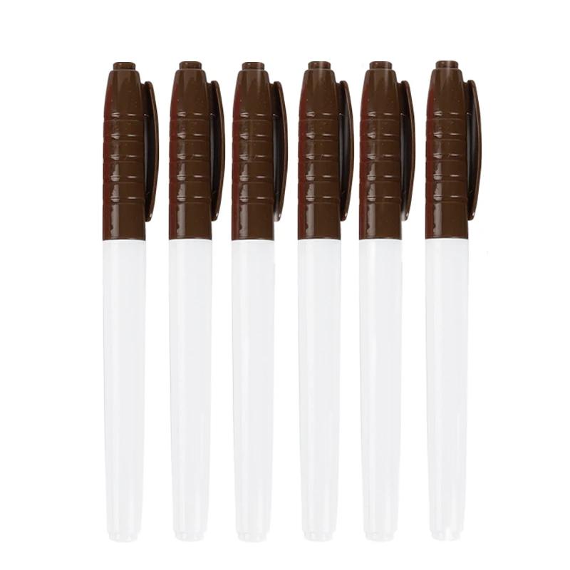 6pcs Color Erasable Whiteboard Pen Extremely Fine Tip 0.5mm Dry Erasing Pen Office Teaching Examination Art Marker Pen