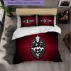 CSKA Moscow 3 Piece Bedding Set Soft Duvet Cover Set with Pillowcases Printed Bedroom Decor Set for Home