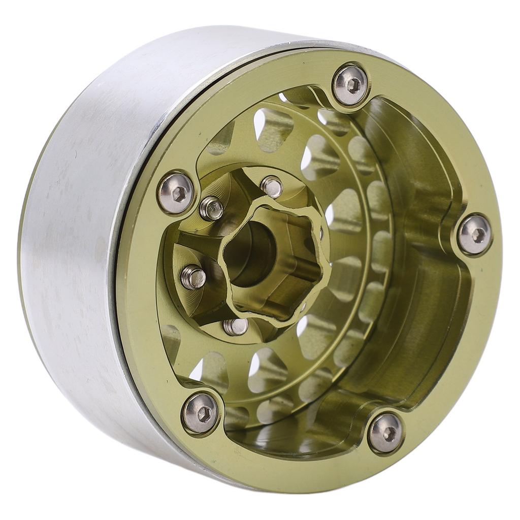4pcs Beadlock RC Car Wheel Hub Set 1.9in Aluminum Alloy Tire   for 1Celsius10 1Celsius12 1Celsius14 Remote Control Cars